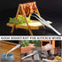 Stainless Steel Kitchen Tweezers, 8 Inch Long Heavy Duty Food Tongs with Precision Serrated Tips for Cooking