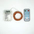 Amants01 Lights,32.8ft 100LEDs 12 Sound Activated LED Music String Modes Waterproof Copper Wire Multicolor AA Battery