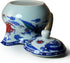 Teapot 15oz Blue White Porcelain China with Stainless Steel Infuser - Dragon and Phoenix (cihu long) - Yxhupot