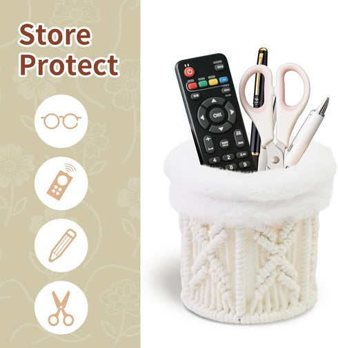 Glasses Holder for Nightstand Boho Decor Eyeglass Holder Stand for Office Sunglasses Case Desk Storage Organizer
