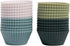 The Silicone Kitchen 24 Pack Mini Silicone Baking Cups, Non-Toxic, BPA Free, Dishwasher Safe, White Blue Green