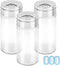 Segarty 3 Pack 4 oz Glass Spice Jars with Shaker Lids, Adjustable Pour Seasoning Containers for Kitchen