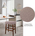 Lussenwert Set 2, Stool Covers Rectangular of Jacquard Vanity Stool Covers Stretch Washable Saddle Bar Stool Slipcover