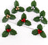 Jinshining 20 Pcs Red and Green Christmas Holly Berries Faux Berry Flowers with Leaves Xmas Berry Picks