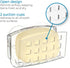 iDesign BPA-Free Plastic Sponge Holder for Kitchen Sink, Clear, with Suction Cups