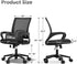 Polias 330Lbs, Ergonomic Office Chair - Breathable Mesh Computer Desk Chair with Lumbar Support & Armrest, Rolling
