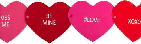 DII Valentine's Day Table Top Collection, Sweet Talk Placemat/Table Runner, 14x58, 4 Piece
