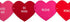 DII Valentine's Day Table Top Collection, Sweet Talk Placemat/Table Runner, 14x58, 4 Piece
