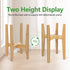 8 12 Inches 1 Pack) OERGKE Adjustable Plant Stand Indoor, Bamboo Mid Century Modern Plants Stands, Corner Flower Holder