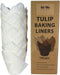 150-Pack Nordic Paper White Tulip Muffin Liners, Non-toxic, Grease-Resistant Baking Cups for Standard Muffin Pans
