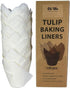 150-Pack Nordic Paper White Tulip Muffin Liners, Non-toxic, Grease-Resistant Baking Cups for Standard Muffin Pans