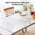 SPLENDEFUL 12x30 PVC Clear Table Protector Transparent Plastic Vinyl Desk Cover Protector for Night Stand Office
