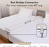 80" 12" 3 Vekkia x Extra Wide Bed Bridge Twin to King - Split King Gap Filler, High-Density Foam, Washable Cover, Fills
