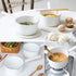 1.2L Nonstick Saucepan, Milk Pan with Pour Spouts, Butter Warmer for Home Kitchen, White