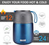Insulated Thermo Food Jar for Hot & Cold Food, 17 oz Soup Thermal Containers for Kids and Adults, Triple Layer