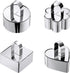 uxcell 1 Set Round Cake Ring, Stainless Steel Dessert Mousse Rings with Pusher for Mousse Cake, Silver