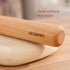 GOBAM Small Wood Rolling Pin - Dough Roller for Pasta, Cookies, Pie, Pizza, 11 x 1.38 Inches