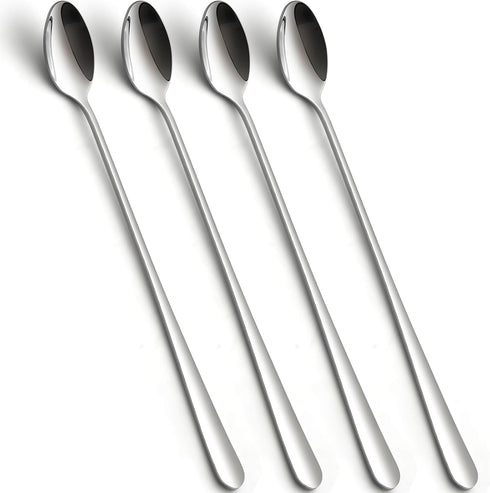 Stainless Steel Long Handle Iced Tea Spoons, Stirring Spoon, Ice Cream Spoon,