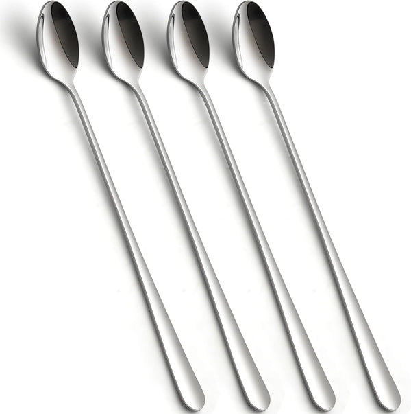 Stainless Steel Long Handle Iced Tea Spoons, Stirring Spoon, Ice Cream Spoon,