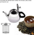 Teapot, 1.5L/2L Stainless Steel Stove-top Coffee Pot with Filter (2L)