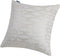 Gold Sofa Throw Pillow Cover 1pc - 20X20inch Ecru White Textural Linen Look Metallic Print Decorative Pillowcase