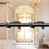 Heavy Duty Adjustable Curtain Rod Brackets, Rod Holders for 1 Inch Rod, Black Color, (Set of 4)