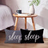 ULOVE LOVE YOURSELF Sleep Lumbar Throw Pillow Covers, Rustic Decorative 12 x 20 Inch Cushion Covers