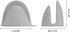 Vaincre 4PCS Silicone Oven Mitts, Heat Resistant Mini Rubber Kitchen Mitts in Black and Gray