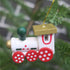 YeahiBaby 6pcs Set, Wooden Christmas Train Mini Painted Train Head Christmas Tree Hanging Ornament for Party Wall Decor