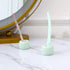 Airmoon Mini Ceramics Handmade Couple Toothbrush Holder Stand for Bathroom Vanity, Pack of 2