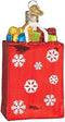 Glass Blown Ornament with S-Hook and Gift Box, Holiday Shopping Bag Selection (32396)