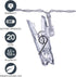 GL42589 10.5 Sterno Home LED Battery-Operated Clip String Lights, Feet, Warm White Cord