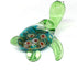 ZOOCRAFT Sea Turtle Hand Blown Glass Figurine, Collectible Aquarium Miniature Home Garden Decor, Personalized Gift