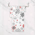 Dussdil Set 3 Winter White Red Snowflakes Bathroom Towel of Pcs Christmas Snow Flakes Bath Hand Towels Face Towel