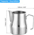 uxcell Milk Frothing Pitcher, 15oz/450ml Stainless Steel Coffee Cup Mug Milk Frothing Pitcher Jug with Handle for Home Cafe Bar Restaurant Hotel, Silver by uxcell