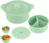 Jalopink Silicone Microwave Steamer - Microwave Pot Steamer Basket Bowl for Baby Food,
