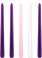 Mega Candles 5 pcs Unscented Christmas Advent Candles Set, Hand Poured Premium Wax Taper Candle 10 Inch