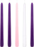 Mega Candles 5 pcs Unscented Christmas Advent Candles Set, Hand Poured Premium Wax Taper Candle 10 Inch