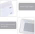 Smart Design Plastic Drawer Organizer Set of 3 - 6.75 x 3.75 Inch, Non-Slip Lining and Feet, BPA Free, White with Gray