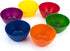 Set of 6 Plastic Bowls with Lids - Unbreakable 6-inch Cereal/Soup/Salad Bowls, Multicolor, BPA Free