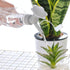 White Bottle Cap Sprinkler, 2 in 1 Reusable Plastic Nozzle for Flower Bottle Watering Cans, Garden Tool (Grey)