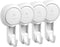 Marchpower Shower Suction Cup Hooks - 4 Pack Reusable Heavy Duty Vacuum Suction Hook for Bathroom Wall