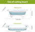 HI NINGER Collapsible Cutting Board, Foldable Chopping Board, Space Saving 2 in 1 Storage Basket for