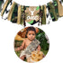 1st XCKALI Jungle Hunting High Chair Birthday Theme Banner Birthday High Chair One Camouflage Decoration Party Baby
