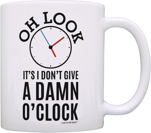 Happy Retirement Gifts for Women - Oh Look Clock Funny Retirement Gifts for Men, Retired Coffee Mug Tea Cup