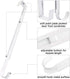 Wreath Hanger, Adjustable Length 14.9-25 Inch Metal Door Hanger for Front Door, 20 lbs Larger Christmas Wreaths