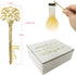 WODEGIFT 20 PCS Vintage Skeleton Key Bottle Openers - Wedding Favors with Tag Cards and Key Chains (Gold)
