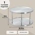 Juvale 2-Tier Stainless Steel Lazy Susan Spice Rack Organizer for Kitchen & Pantry Countertop (10.5 in)