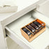 GTI Belt Organizer - 5 Compartments for Closet and Drawer, Bamboo Display Case for Tie and Belt Storage