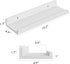 YUFLINX 16White Set 6,Nursery Floating Shelves for Wall with Anti-Crash Design of Book Shelves for Room